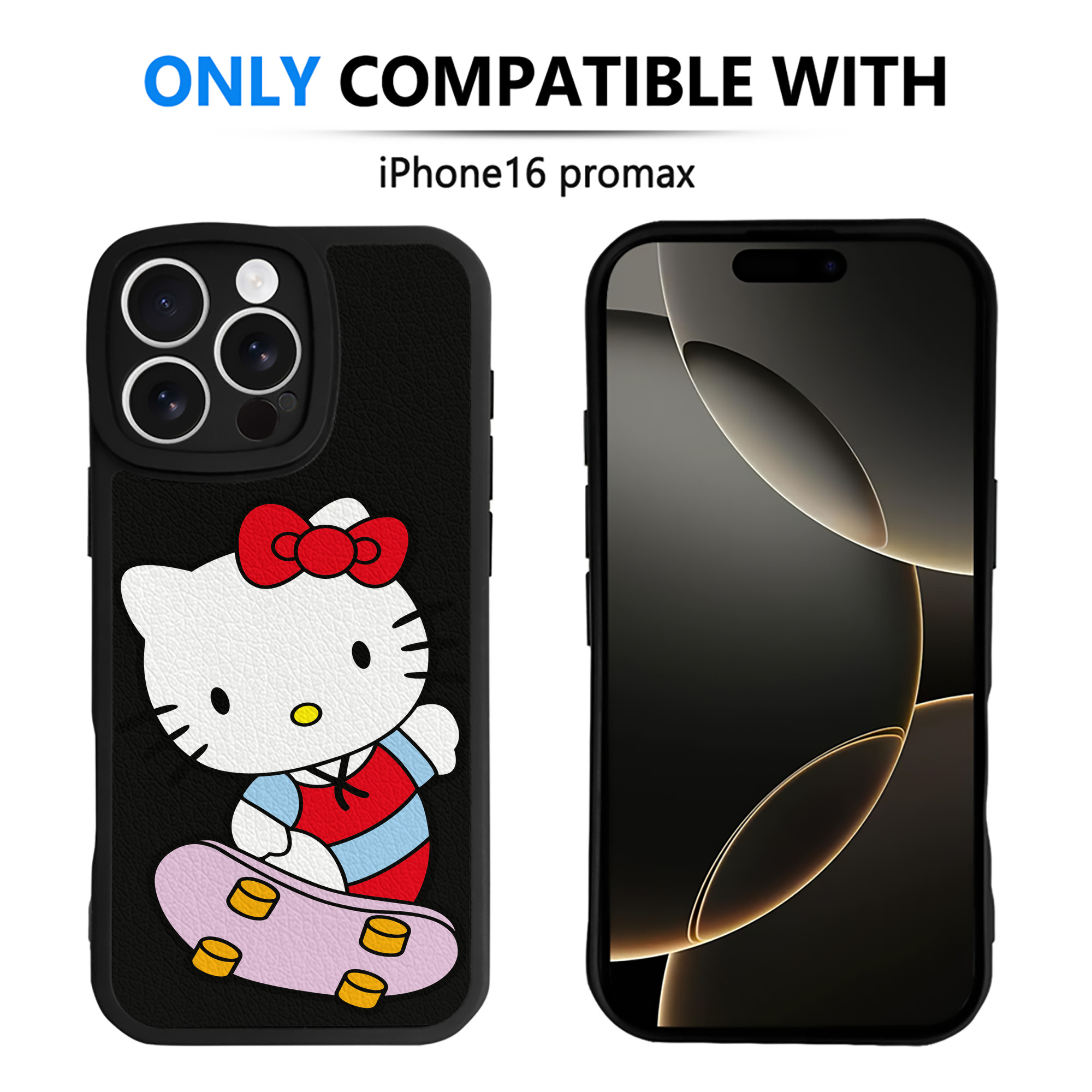 （画像用） Hello Kitty ハローキティ 【iPhone 16シリーズ対応】シリコンスマホケース（レザー調） 材質：シリコン